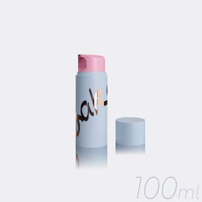 プラスチックまたは金属のスプリング付き100mlPP化粧品空気のないポンプボトル